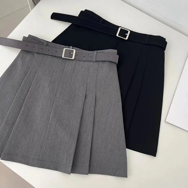 Lucyever Preppy Style A-Line Skirt